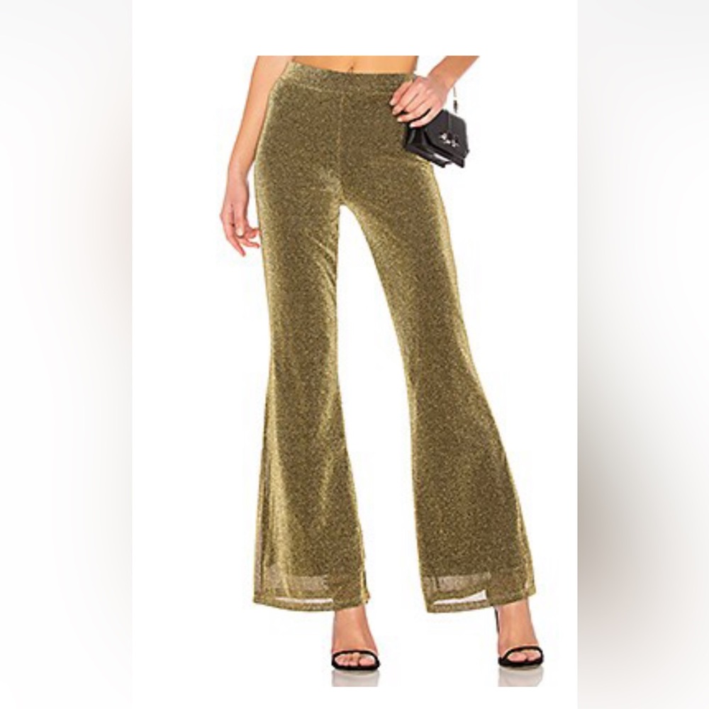 NBD X Revolve Dora Pants in Gold